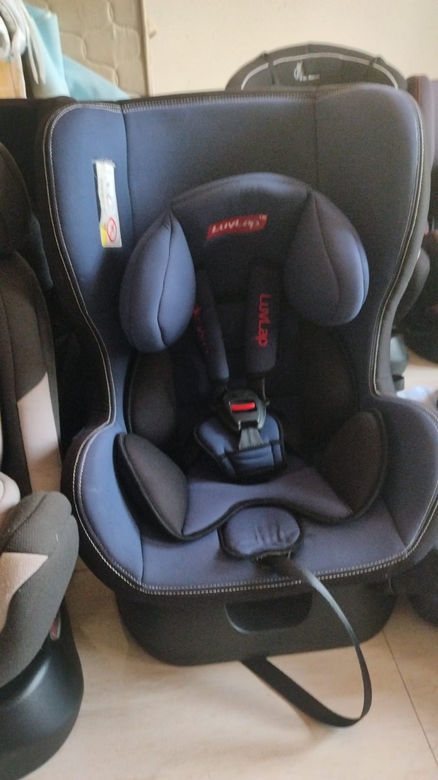 LuvLap Car Seat- Blue and Black - Image 4