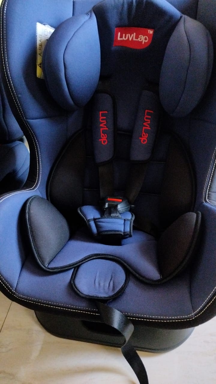 LuvLap Car Seat- Blue and Black - Image 5