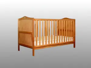Babyhug Merlino 2 in 1 Wooden Cot Cum Junior Bed 