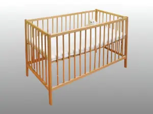 Cots & More Malmo Cot  (Light Brown)