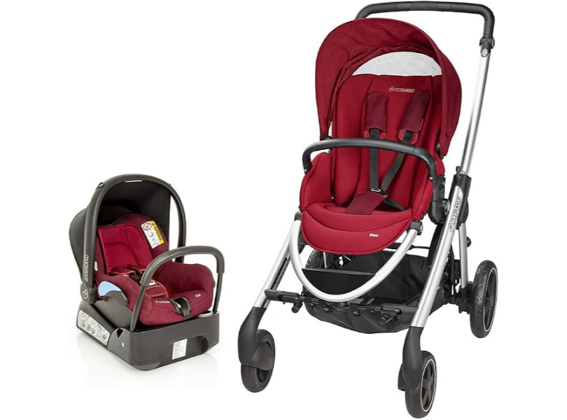 Maxi Cosi Elea Red Stroller with Travel System