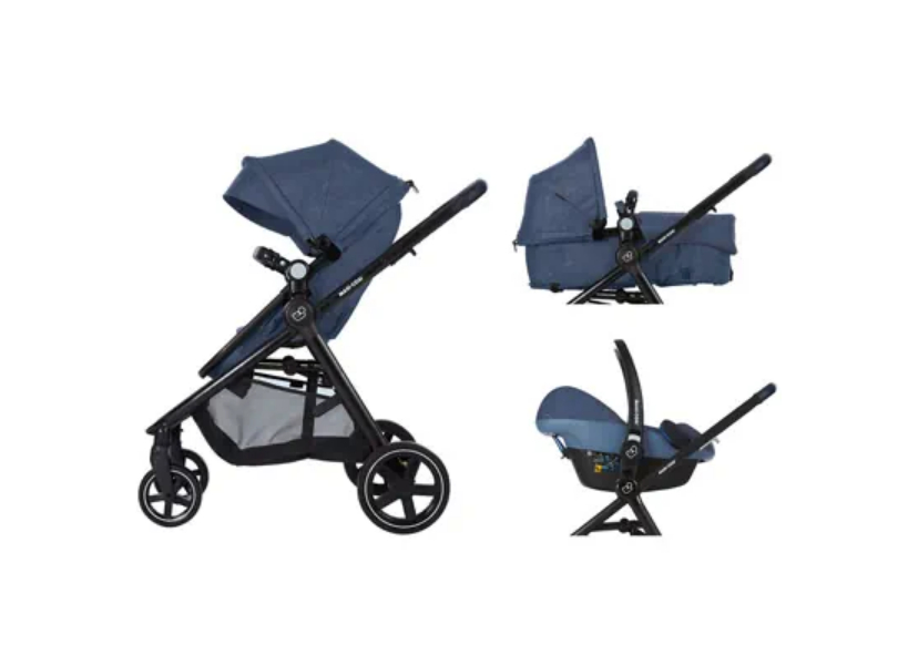 Maxi Cosi Zelia Blue Stroller with Bassinet (NO CAR SEAT)