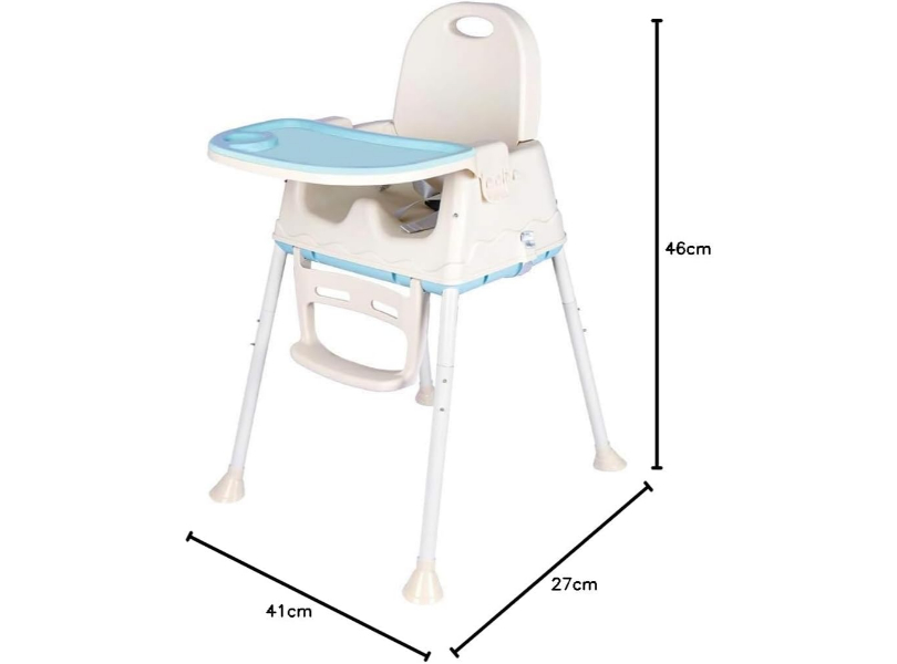 Babyhug Blue Highchair without Cushion - Image 3