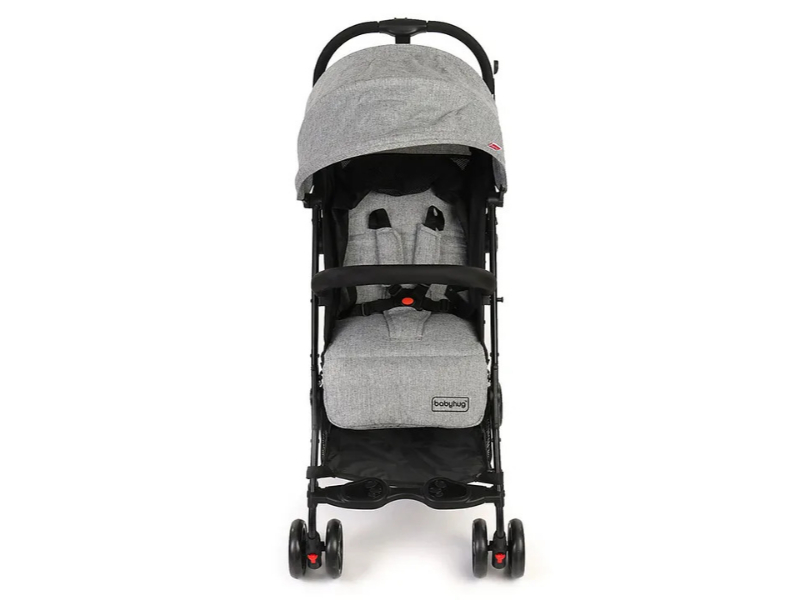 Babyhug Z Fold Grey Stroller - Image 2