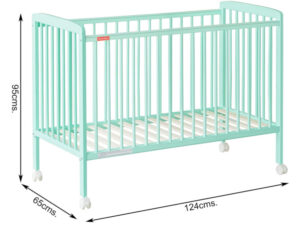 Fisherprice Wooden Green Crib
