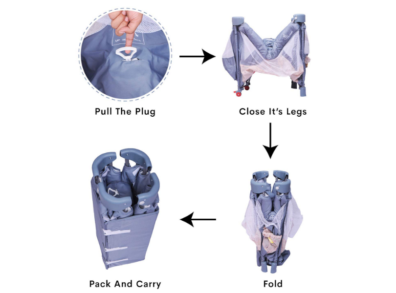 R for Rabbit Portable Crib - Image 5