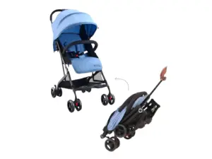 Babyhug Z Fold Trolly stroller- Blue