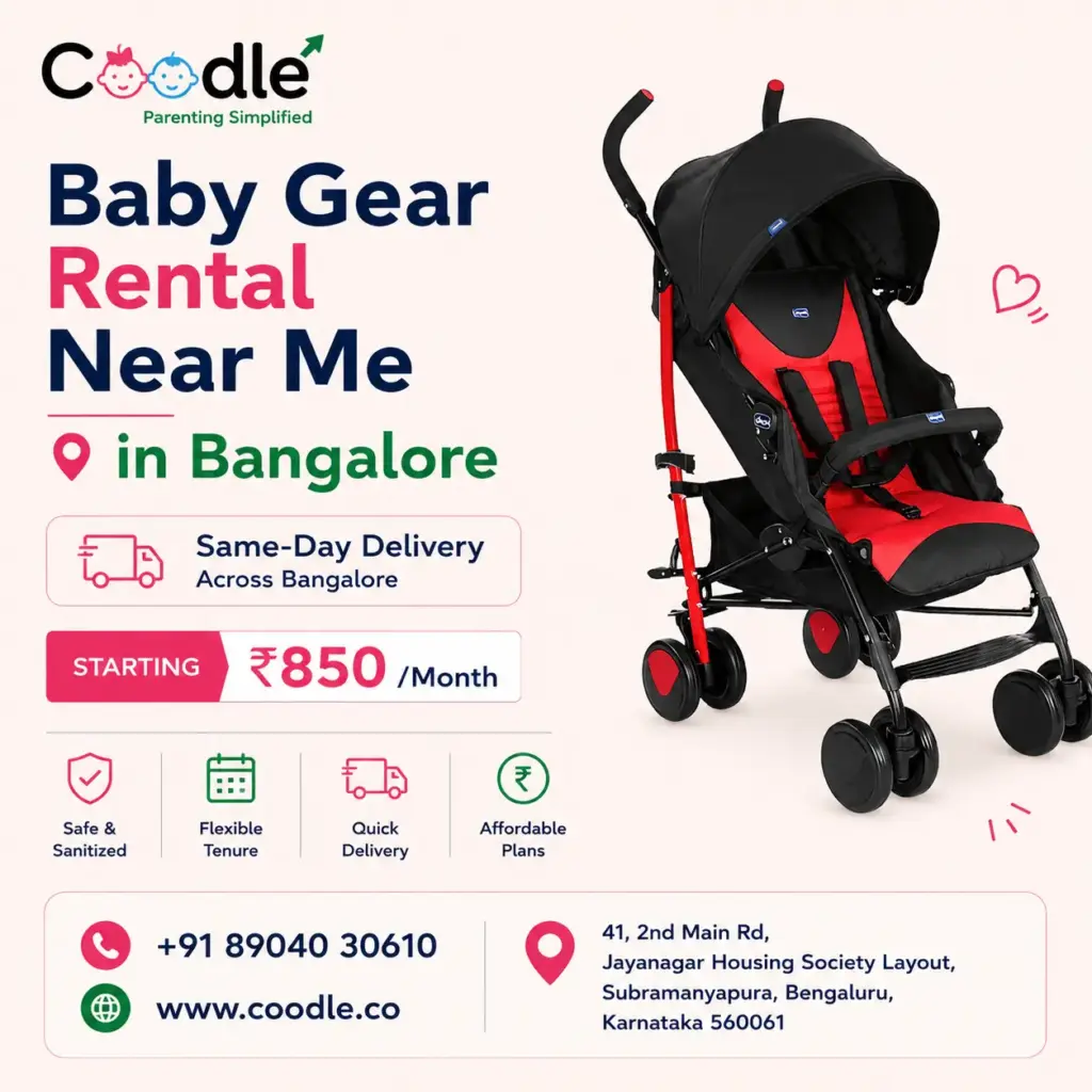 Baby Gear Rental Near Me in Bangalore — Same-Day Delivery, Starting ₹850/Month