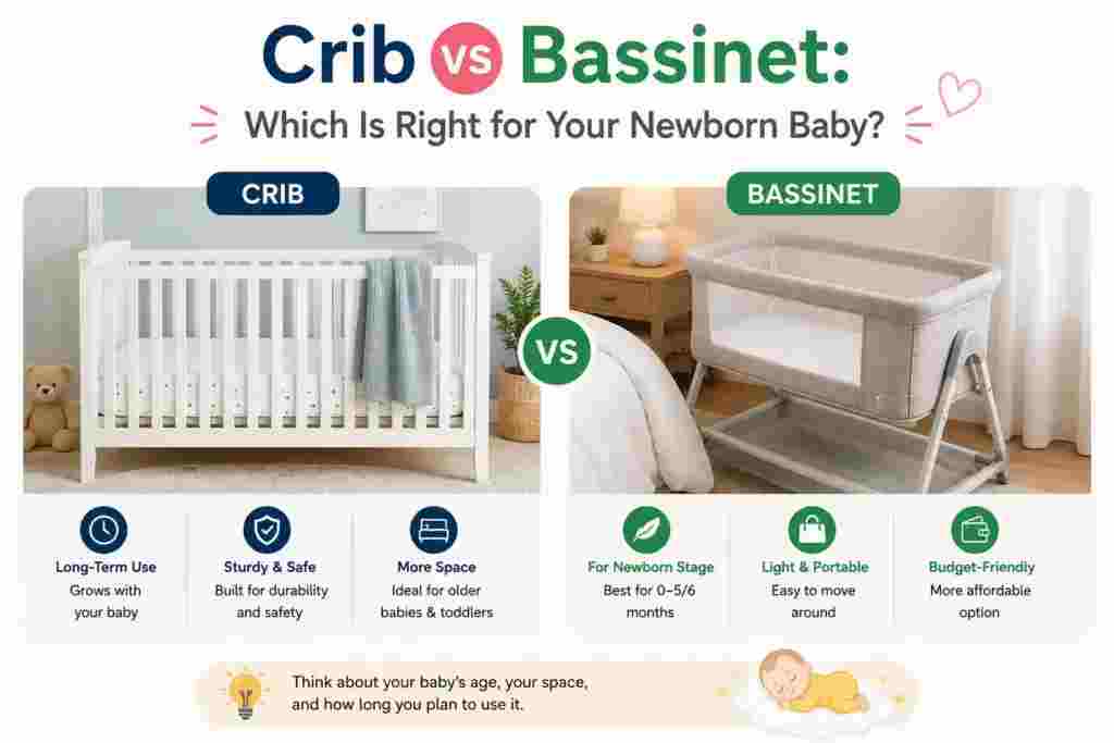 Crib vs Bassinet: Which Is Right for Your Newborn Baby?