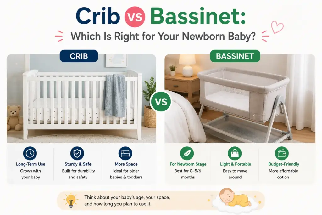 Crib vs Bassinet: Which Is Right for Your Newborn Baby?