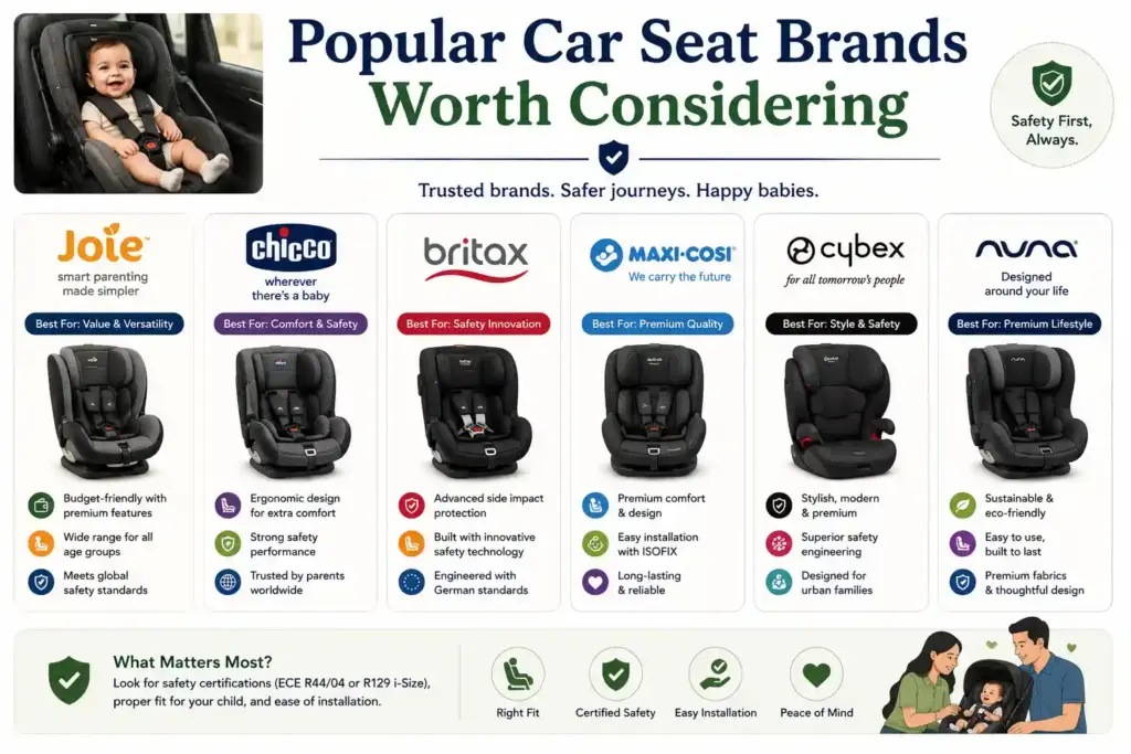 Popular Car Seat Brands Worth Considering