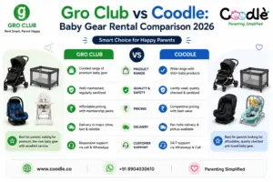 Gro Club vs Coodle: Baby Gear Rental Comparison 2026