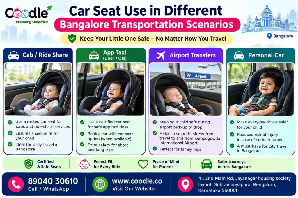 Car Seat Use in Different Bangalore Transportation Scenarios