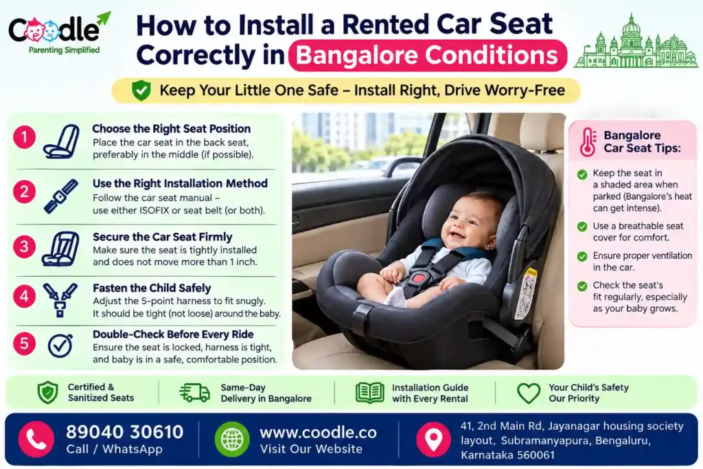 How to Install a Rented Car Seat Correctly in Bangalore Conditions