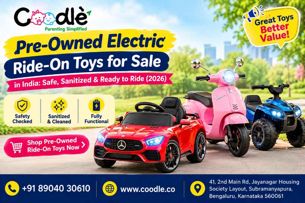 Pre-Owned Electric Ride-On Toys for Sale in India: Safe, Sanitized & Ready to Ride (2026)