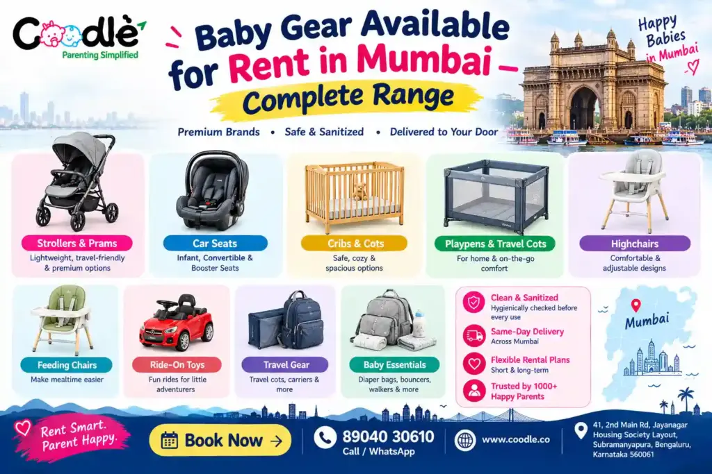 Baby Gear Available for Rent in Mumbai — Complete Range