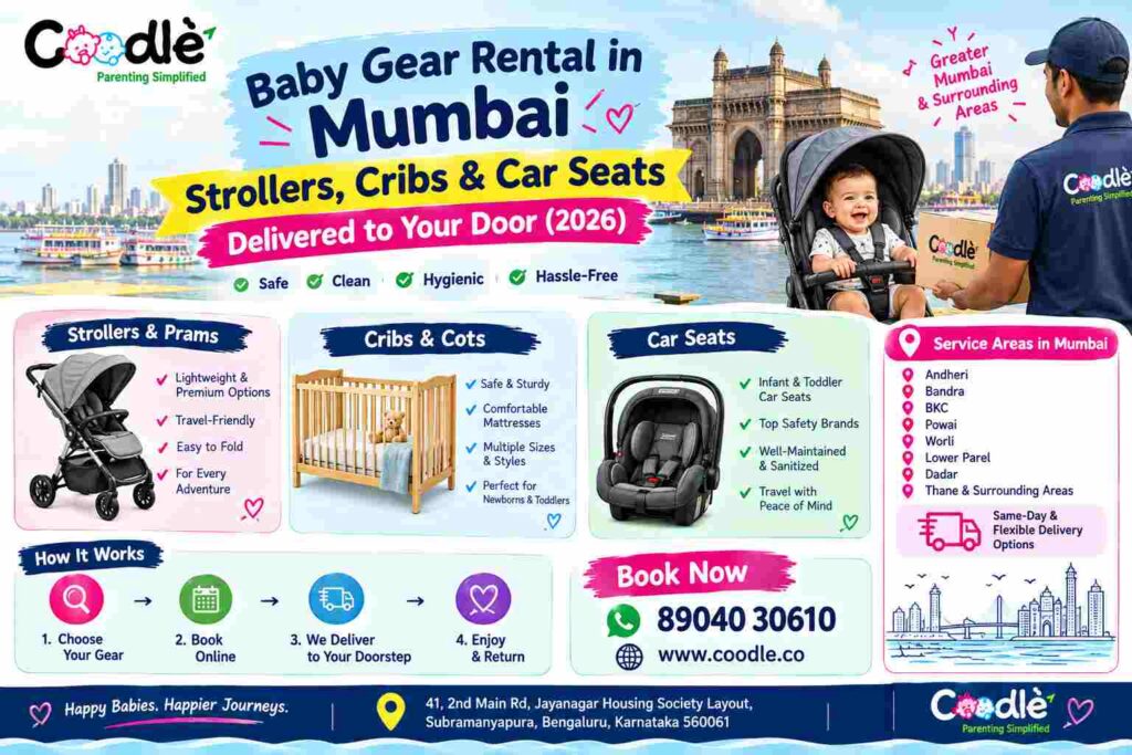Baby Gear Rental in Mumbai: Strollers, Cribs & Car Seats Delivered to Your Door (2026)