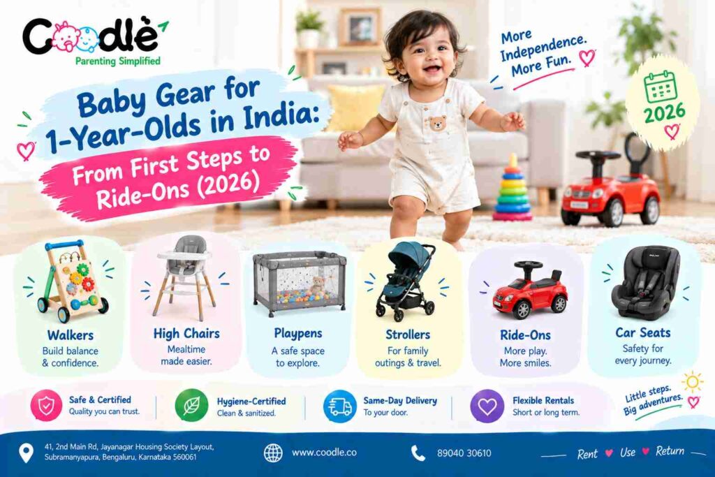 Baby Gear for 1-Year-Olds in India: From First Steps to Ride-Ons (2026)