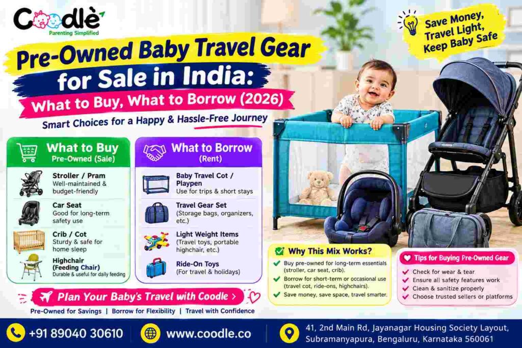 Pre-Owned Baby Travel Gear for Sale in India: What to Buy, What to Borrow (2026)